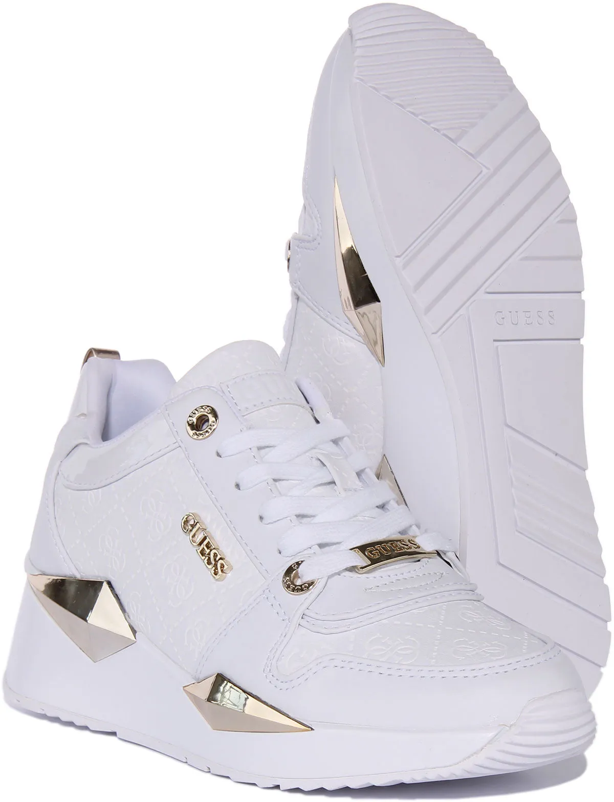 Guess Tallyn Trainer In White For Women