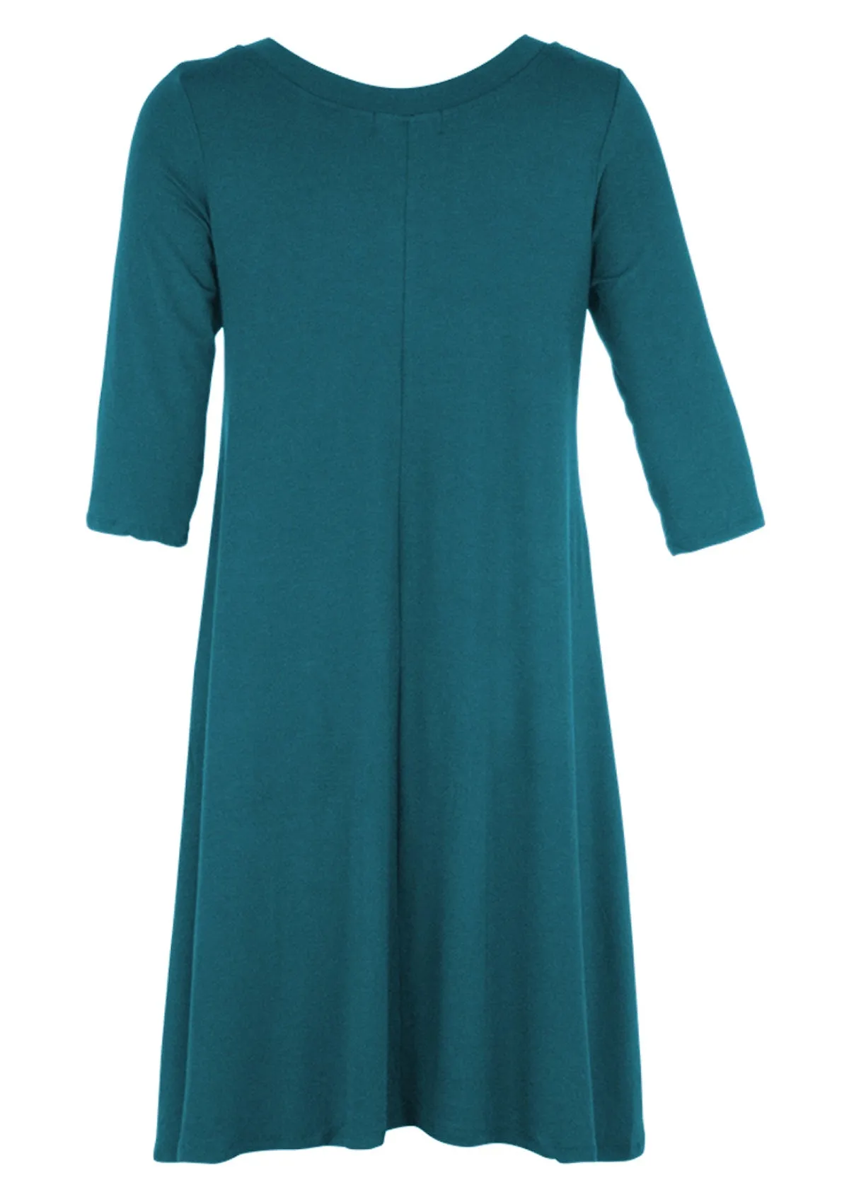 Half Sleeve Jersey Dress Teal