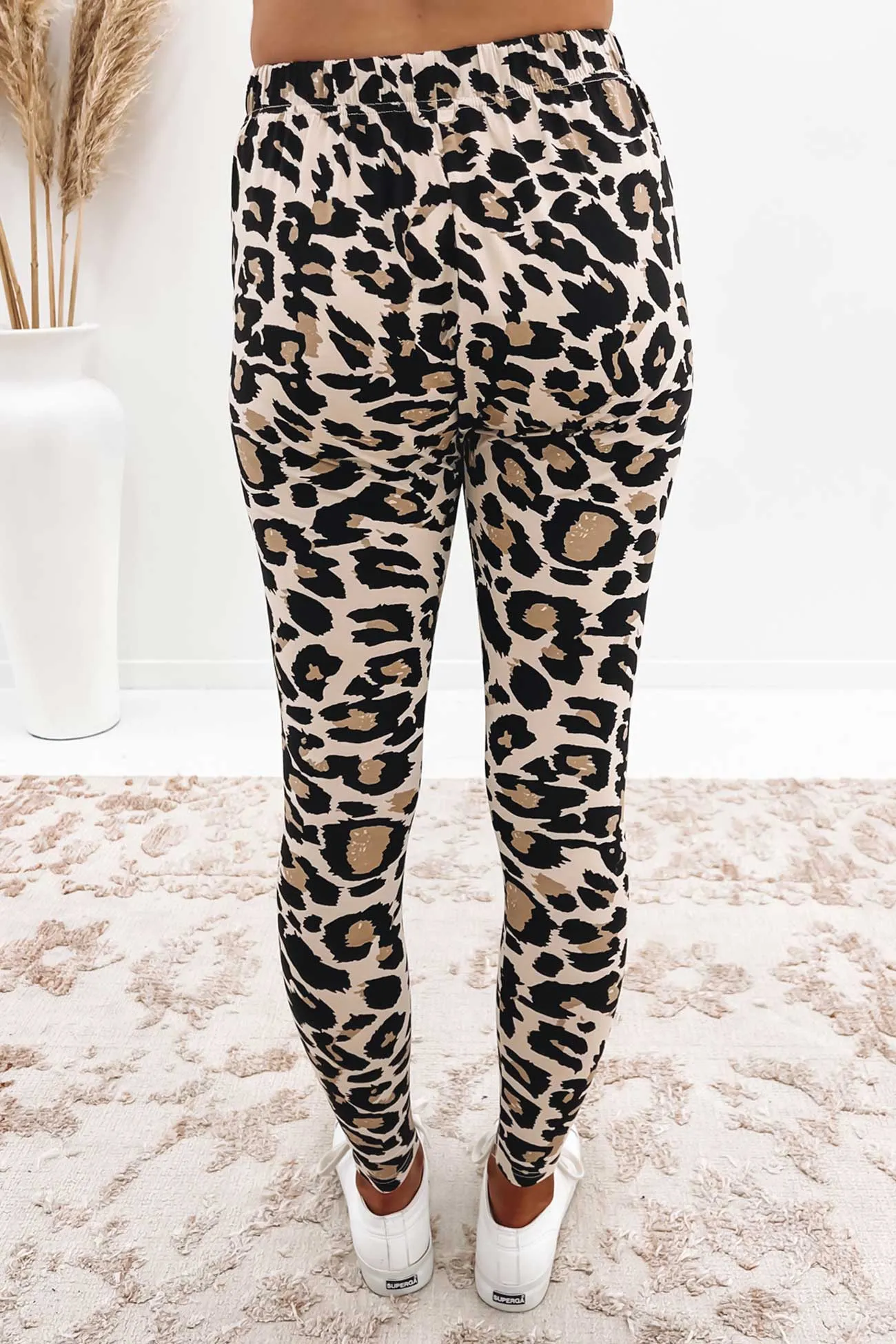 Harley Jogger Tan Leopard