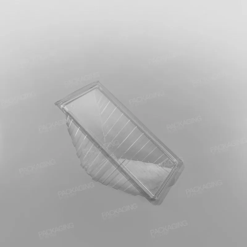 Hinged Plastic Sandwich Wedge For Triple Sandwiches