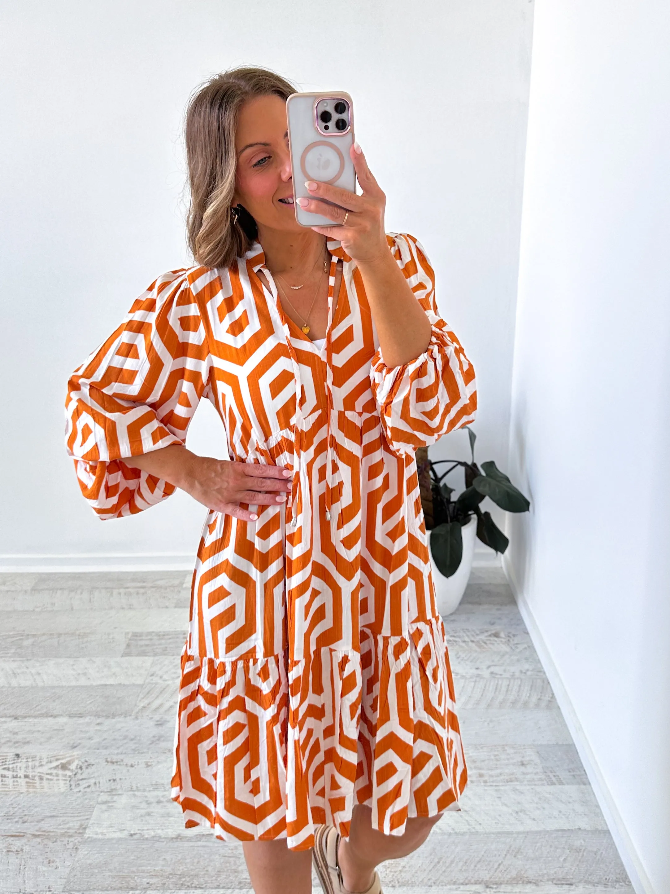 Hudson Dress - Orange