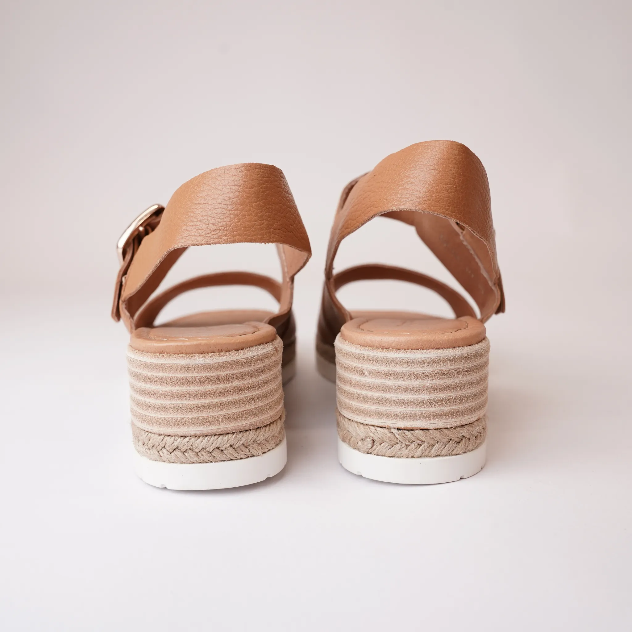 Isling Dark Tan Leather Sandals