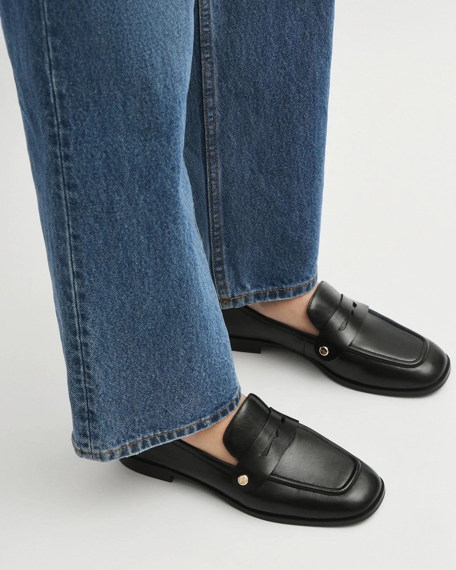 IZZY LOAFERS BLACK LEATHER