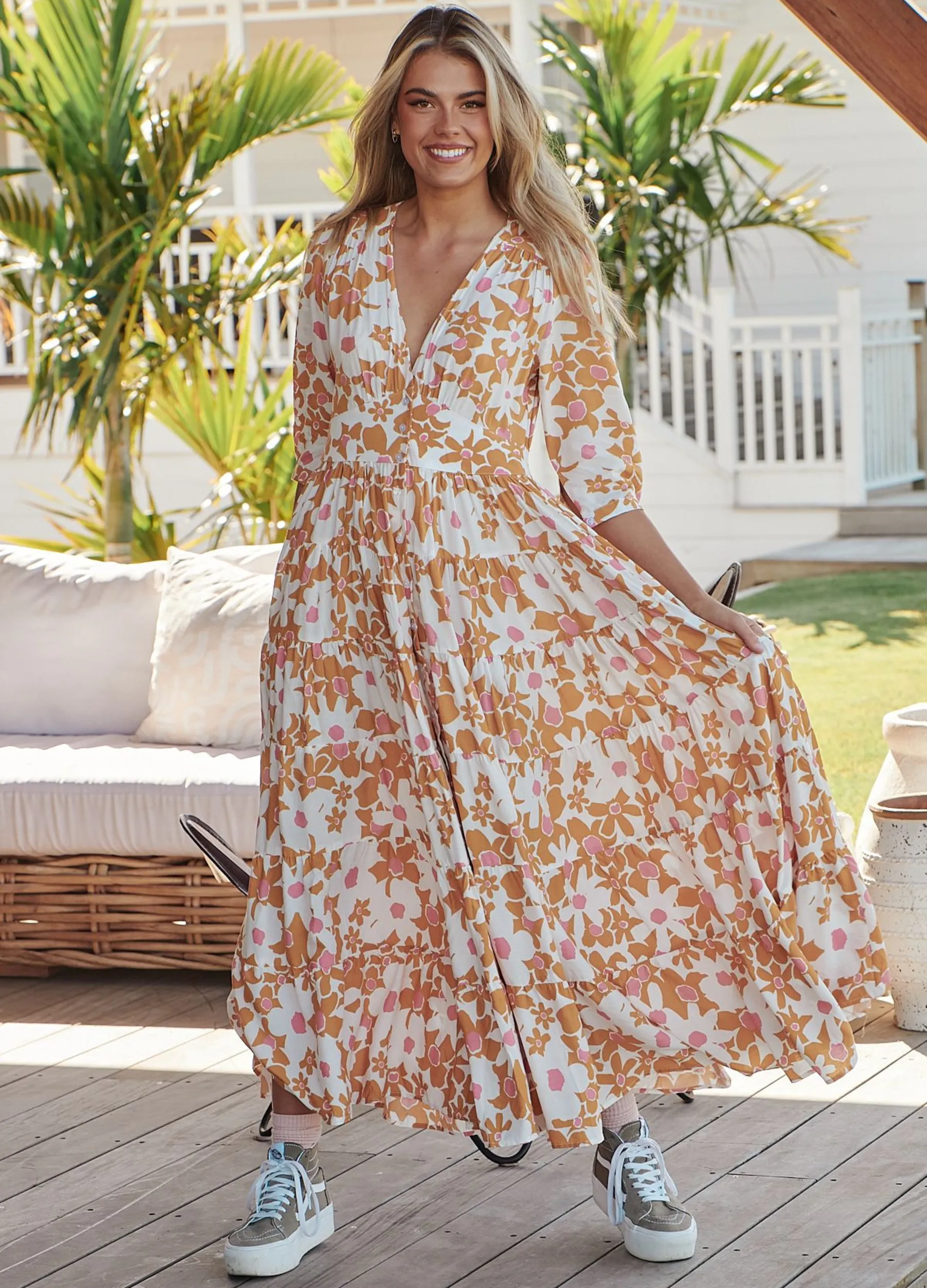 JAASE - Berry Maxi Dress - Tansy Print