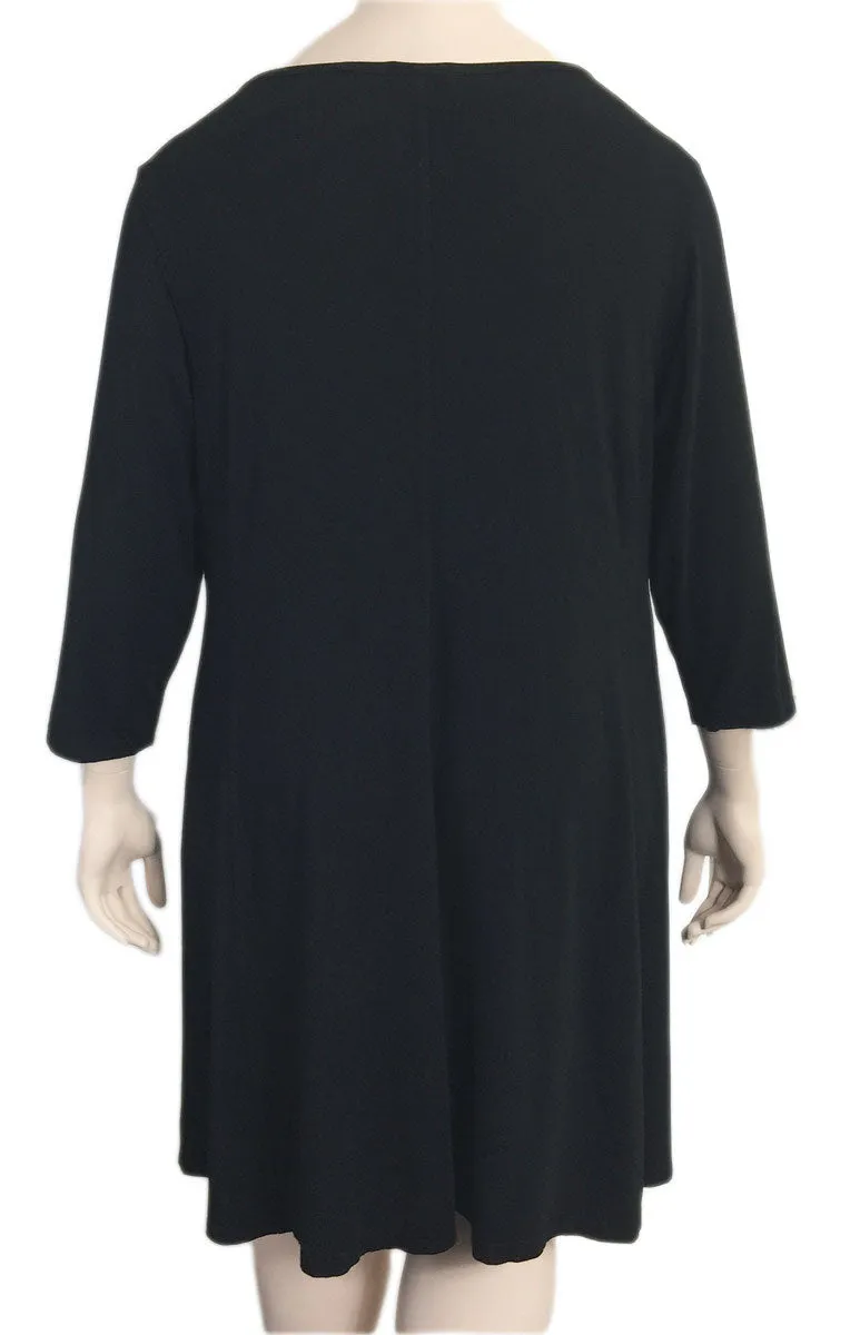 Kleen Black Viscose Jersey Dress