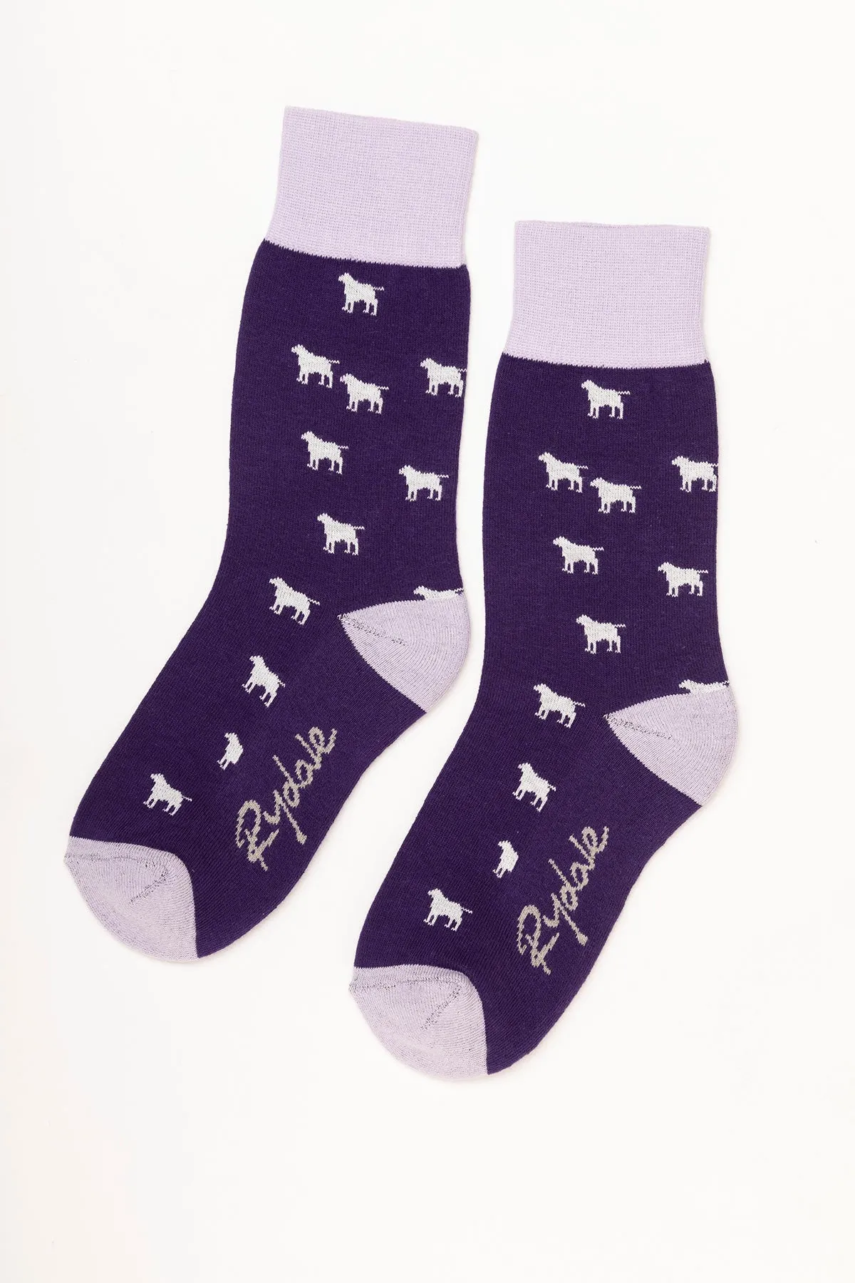 Ladies Wagging Dog Ankle Socks