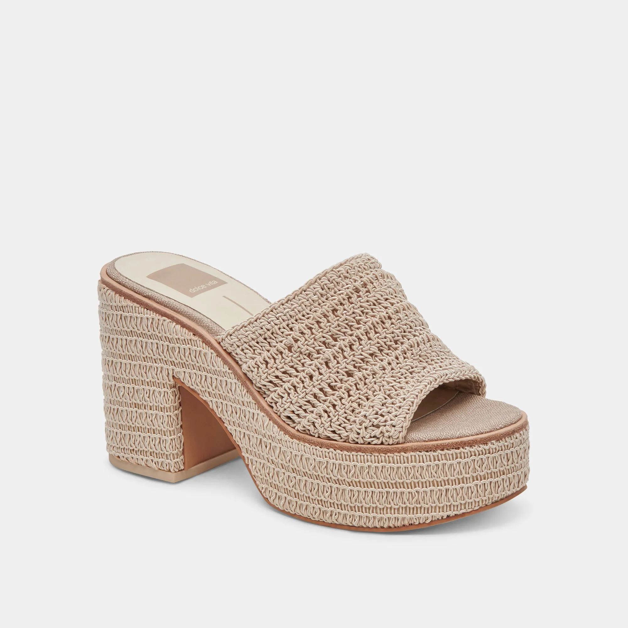 LADIN HEELS DOVE WOVEN