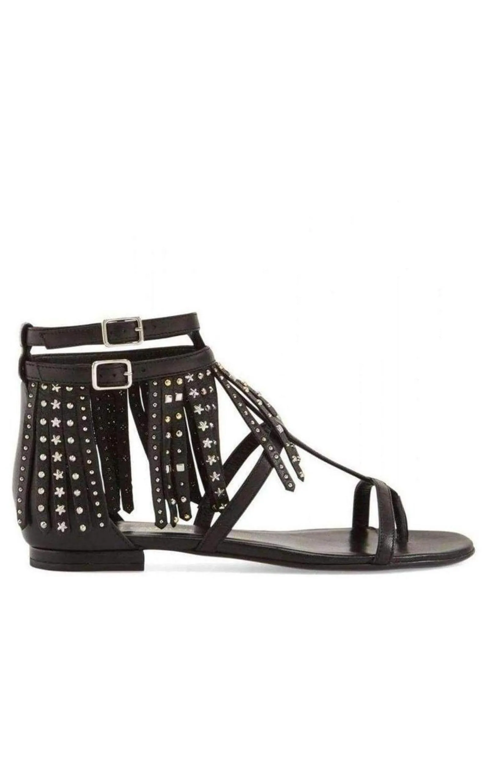 Leather Fringe Sandals