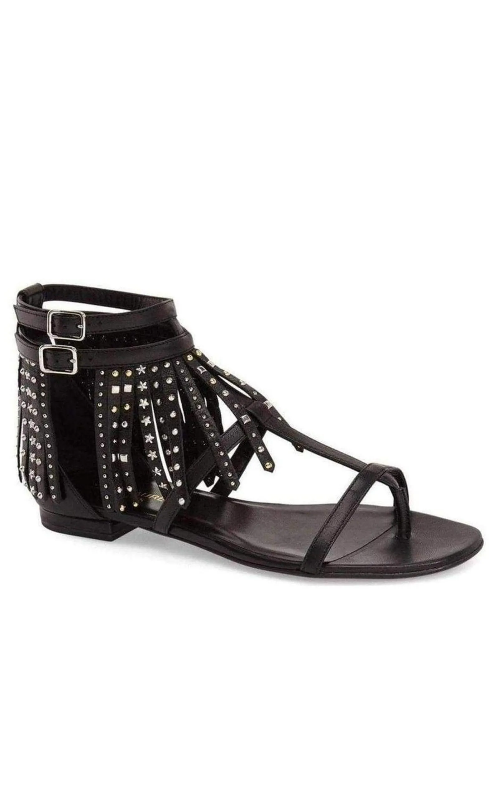 Leather Fringe Sandals