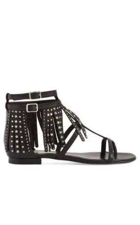 Leather Fringe Sandals