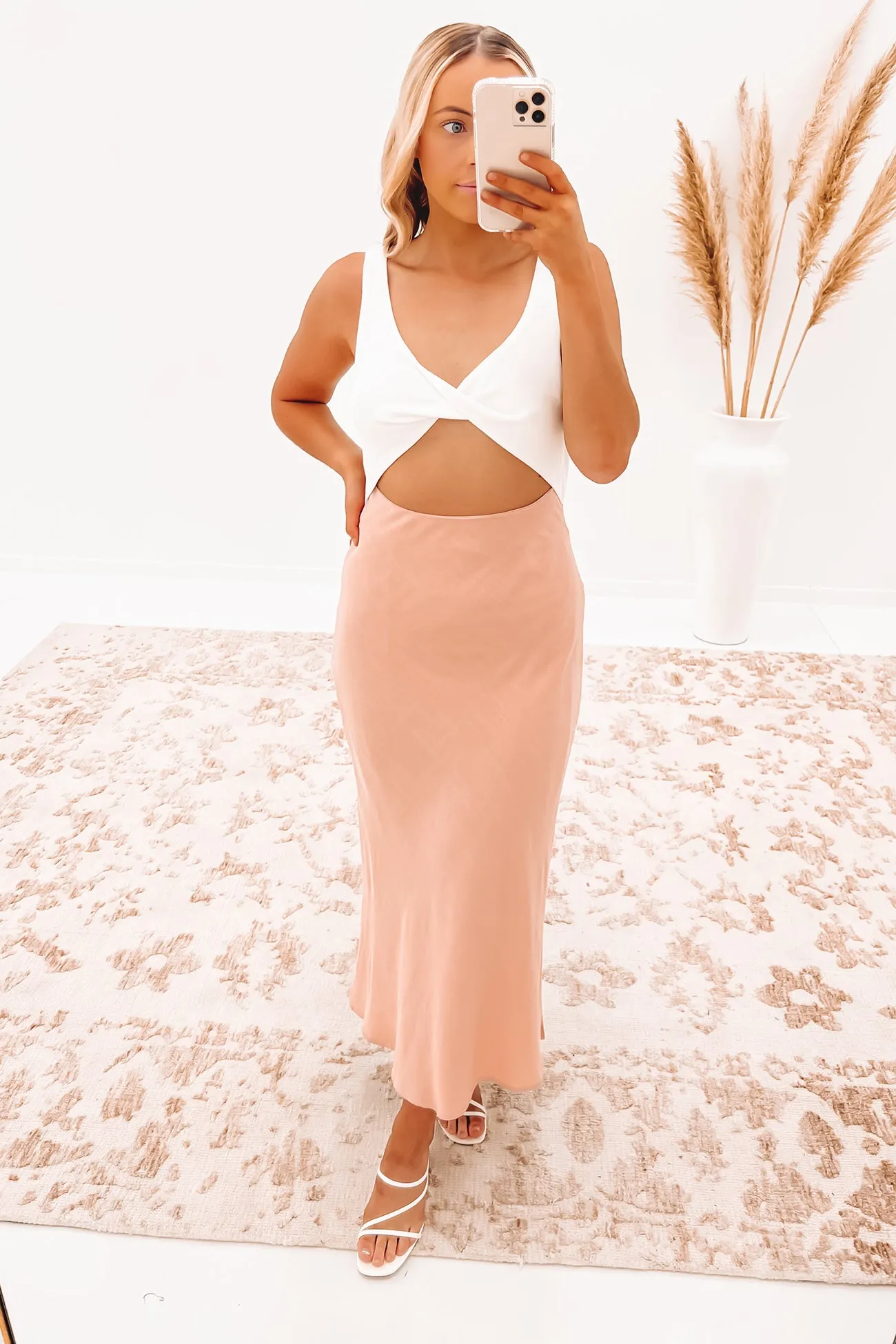 Liana Midi Dress Blush