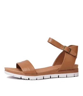 Londona Dark Tan Leather Sandals