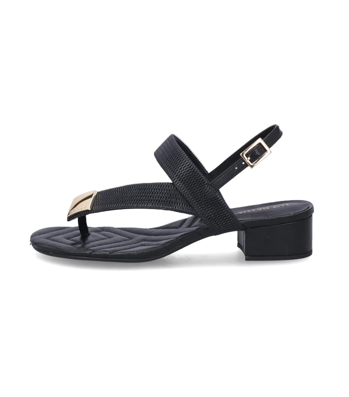 Low Block Heel Sandals Saara/Ravena Black