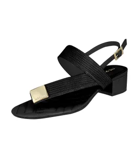 Low Block Heel Sandals Saara/Ravena Black