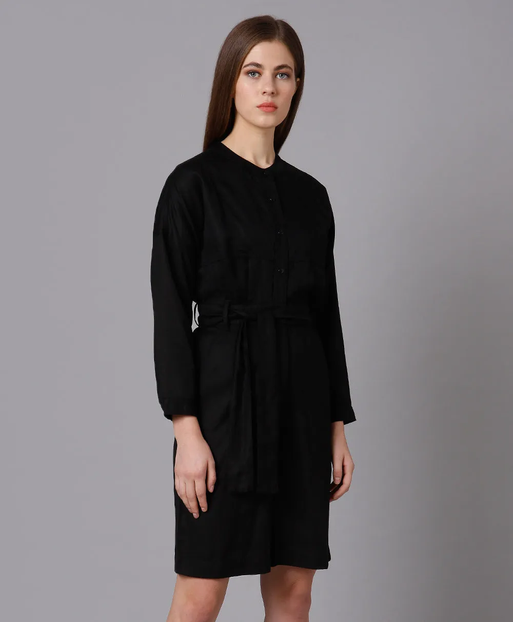 Lyocell Black Jumpsuit