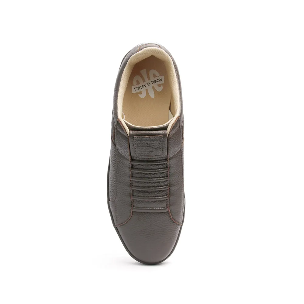 Men's Icon Classic Dark Brown Leather Sneakers 02092-777