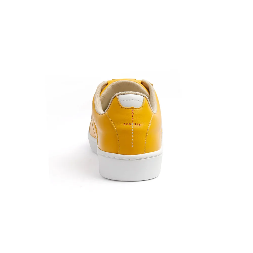 Men's Icon Genesis Spotlight Yellow White Leather Sneakers 01993-333