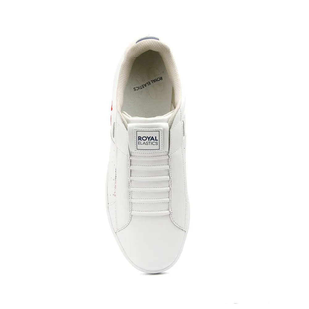 Men's Icon Genesis White Red Leather Sneakers 01994-015