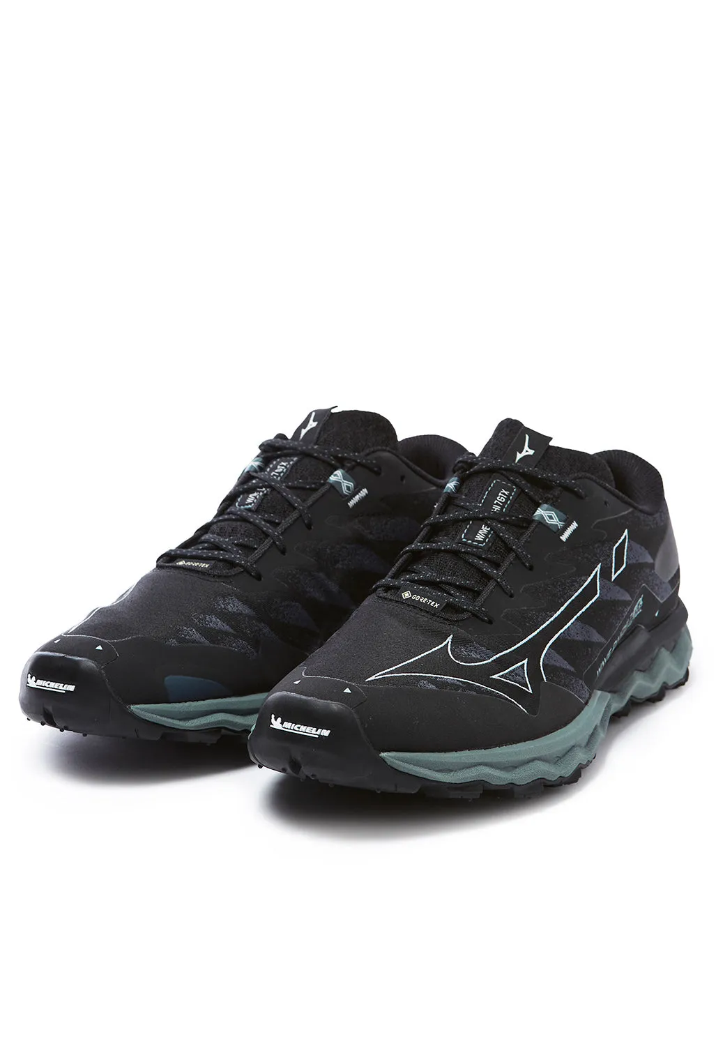 Mizuno Men's Wave Daichi GORE-TEX 7 Trainers - Black/Ombre Blue/Stormy Weather