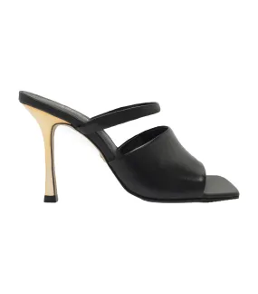 Mule Thin Heels Black