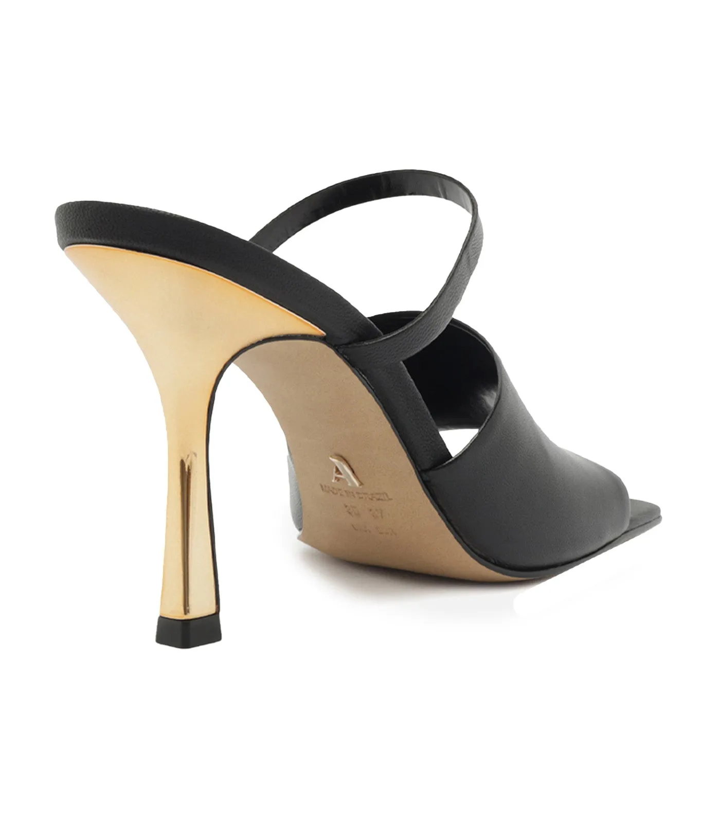 Mule Thin Heels Black