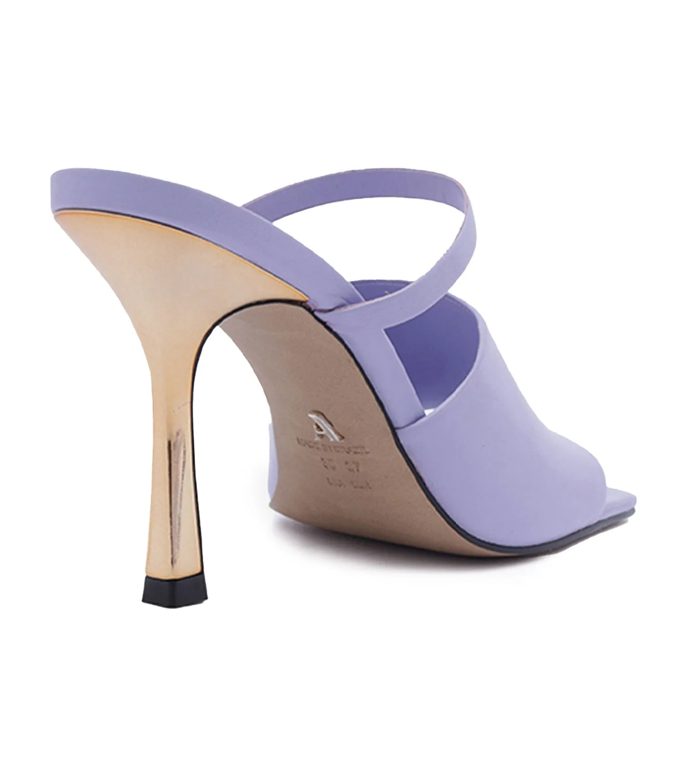 Mule Thin Heels Light Lavender