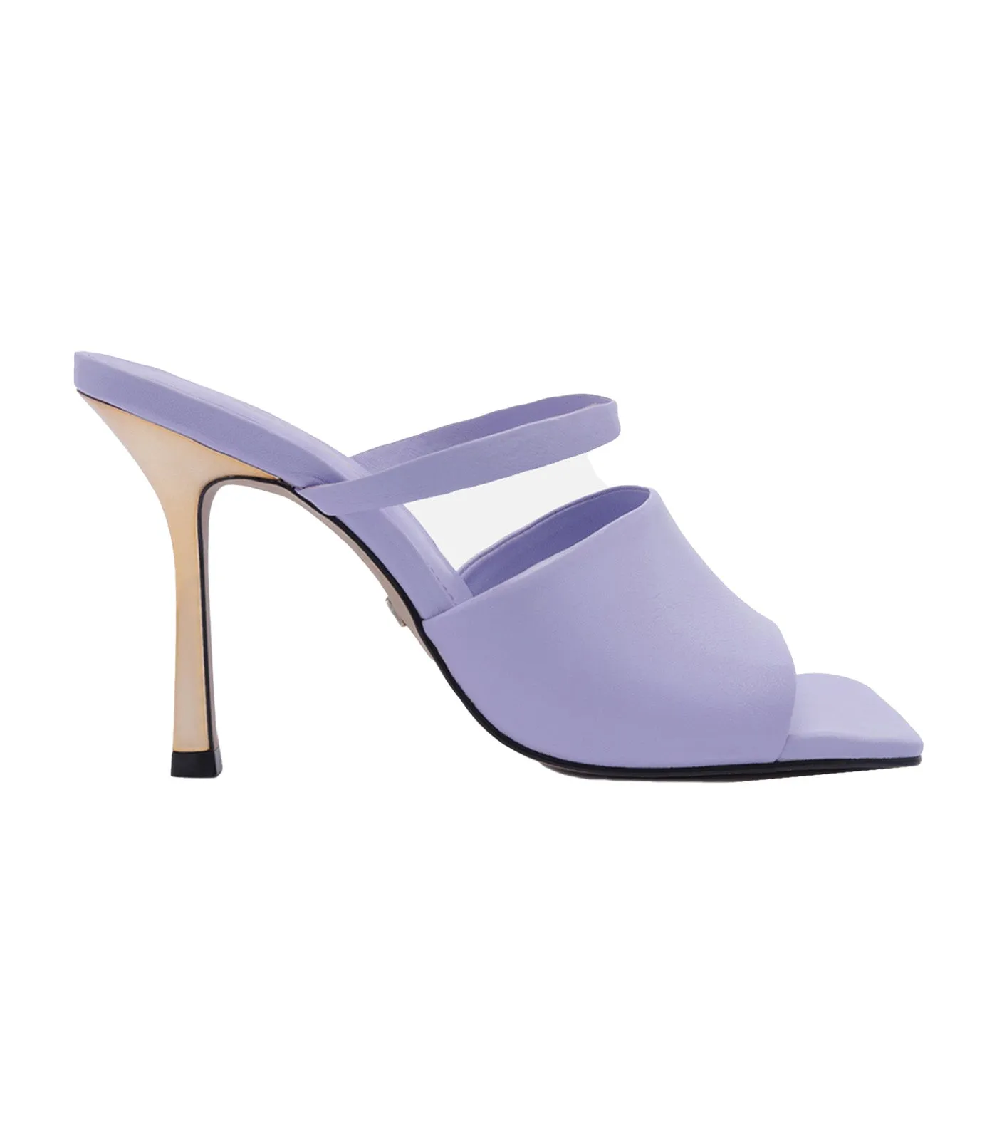 Mule Thin Heels Light Lavender