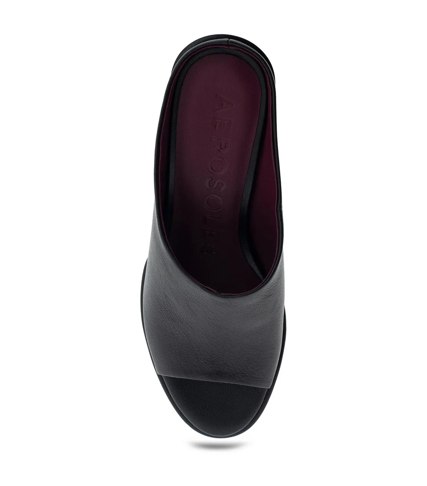 Ninole Mid Heel Slide Black