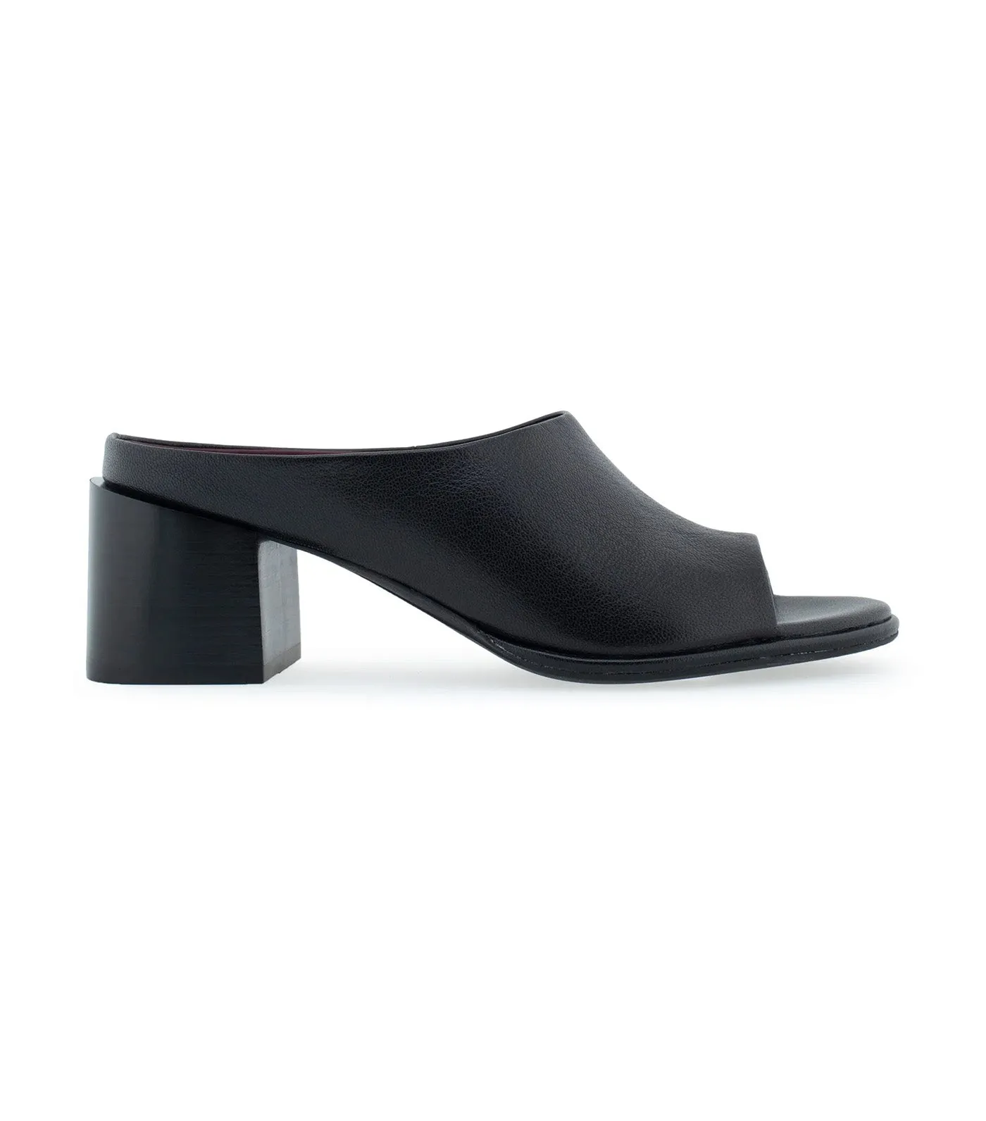 Ninole Mid Heel Slide Black