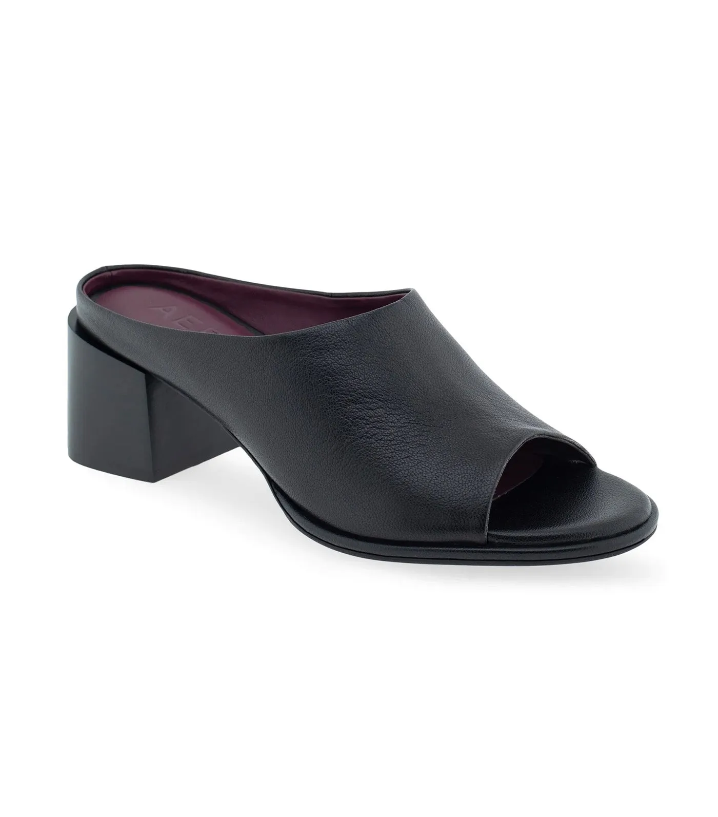 Ninole Mid Heel Slide Black