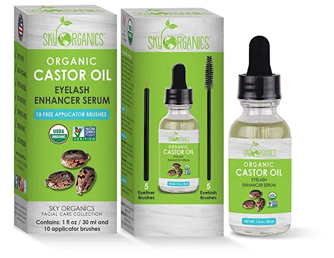 Organic Castor Oil By Sky Organics, Cold-Pressed, 100% Pure