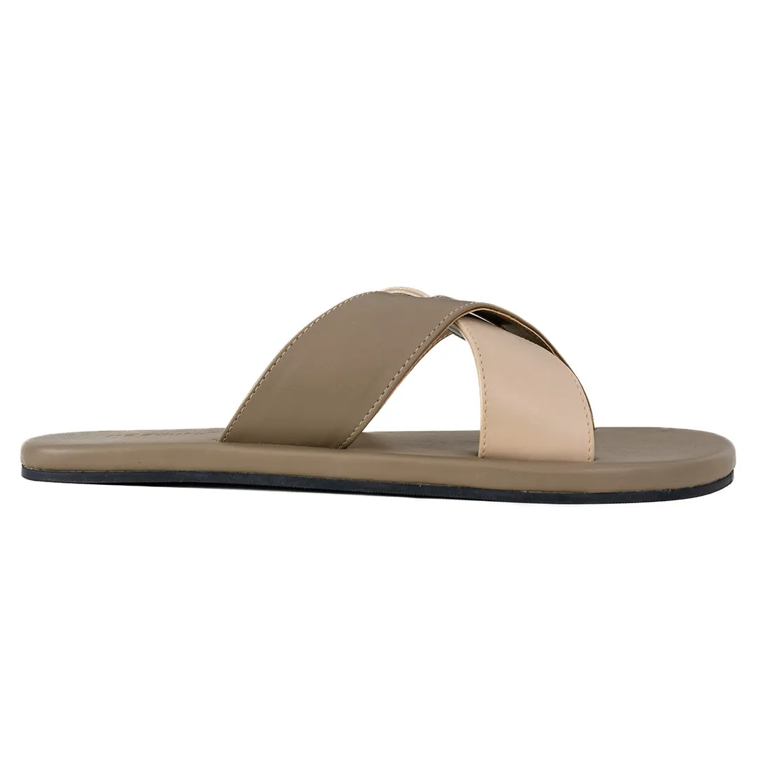 Paaduks Ben Crossover Vegan Leather Slides for Men