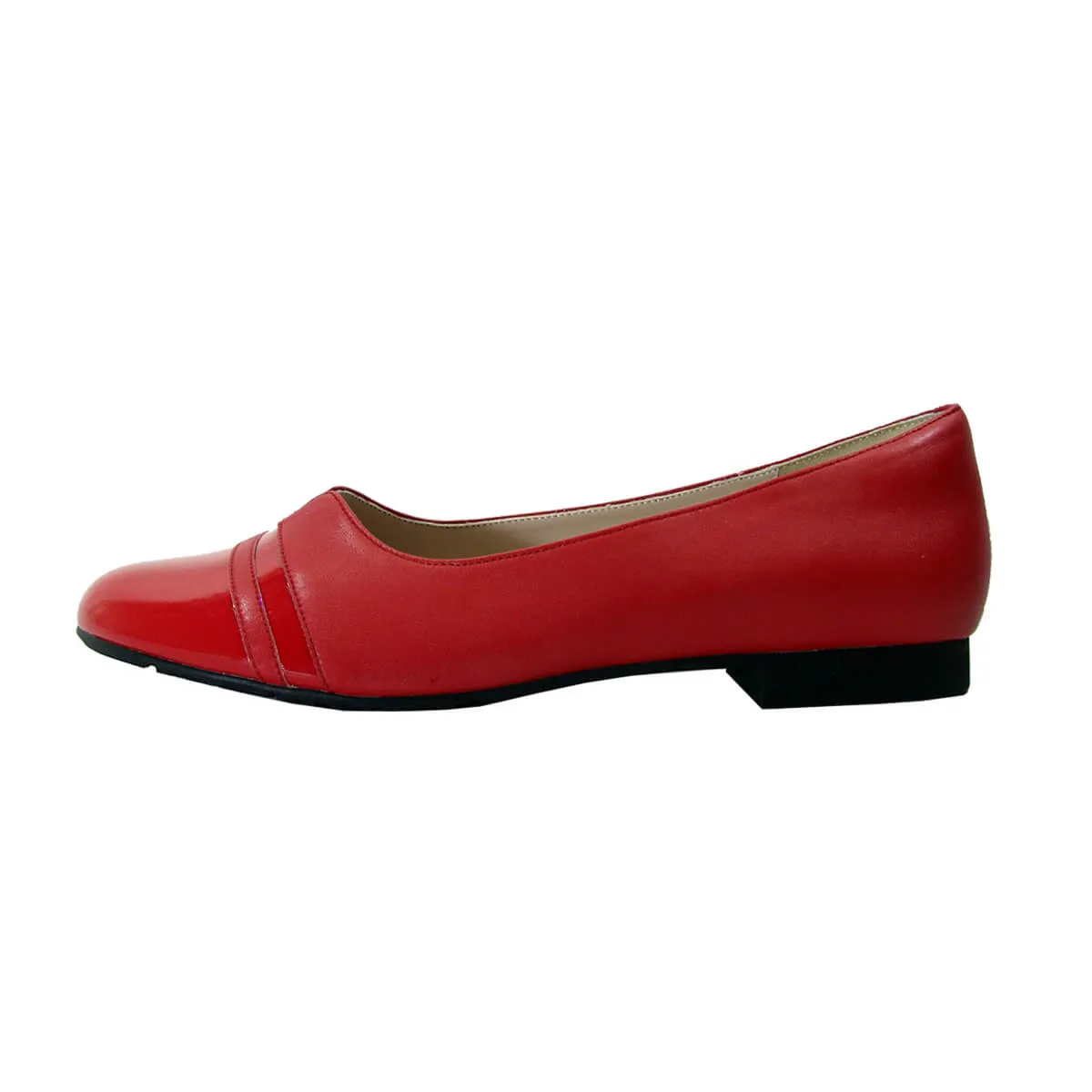 PEERAGE Marina Women's Wide Width Casual Dress Leather Flats