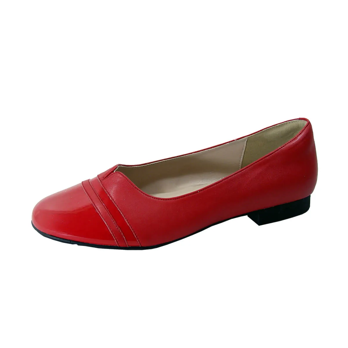 PEERAGE Marina Women's Wide Width Casual Dress Leather Flats