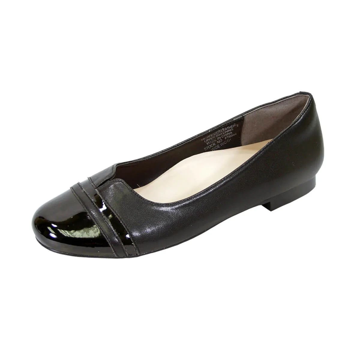 PEERAGE Marina Women's Wide Width Casual Dress Leather Flats