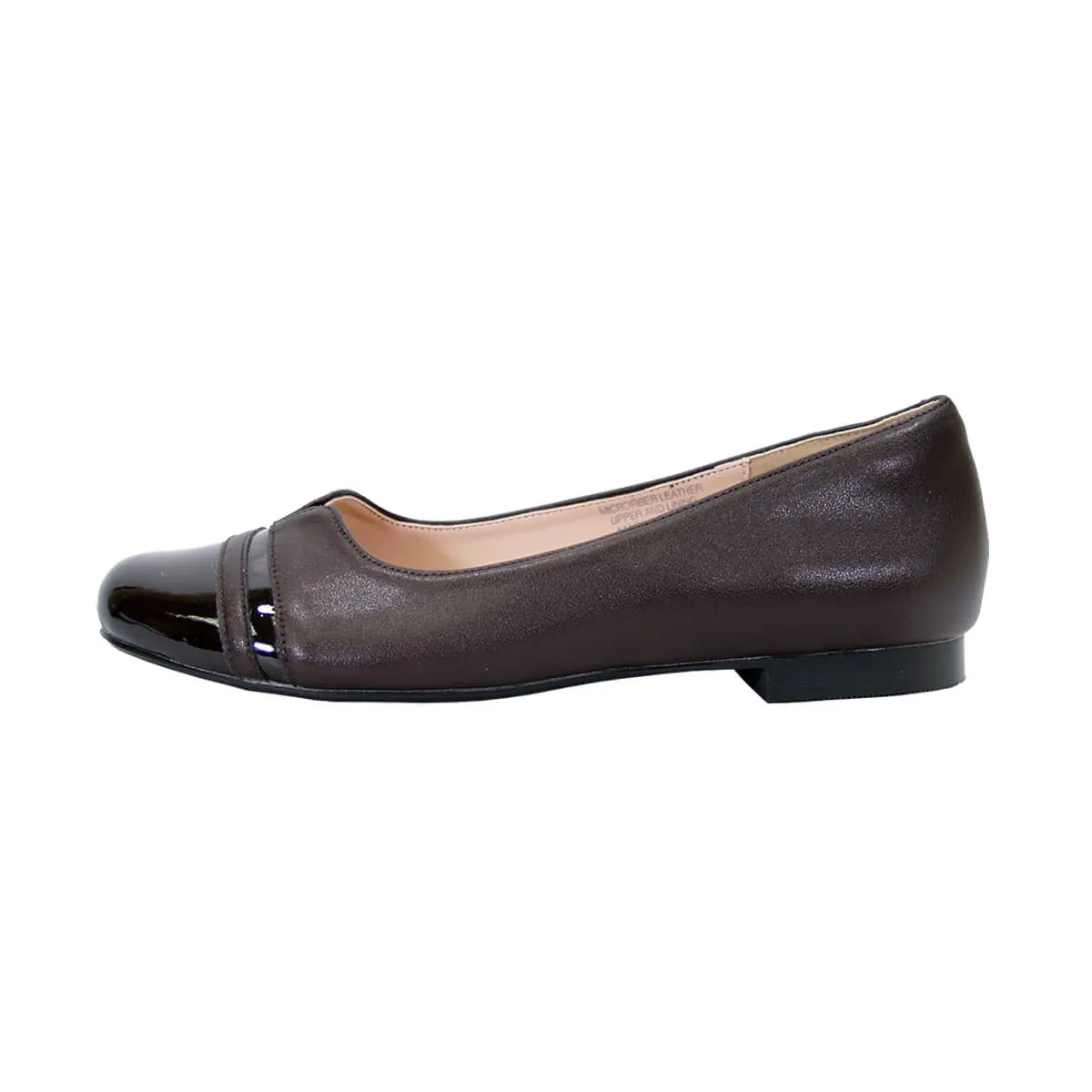 PEERAGE Marina Women's Wide Width Casual Dress Leather Flats