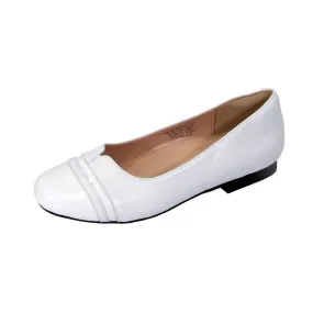 PEERAGE Marina Women's Wide Width Casual Dress Leather Flats