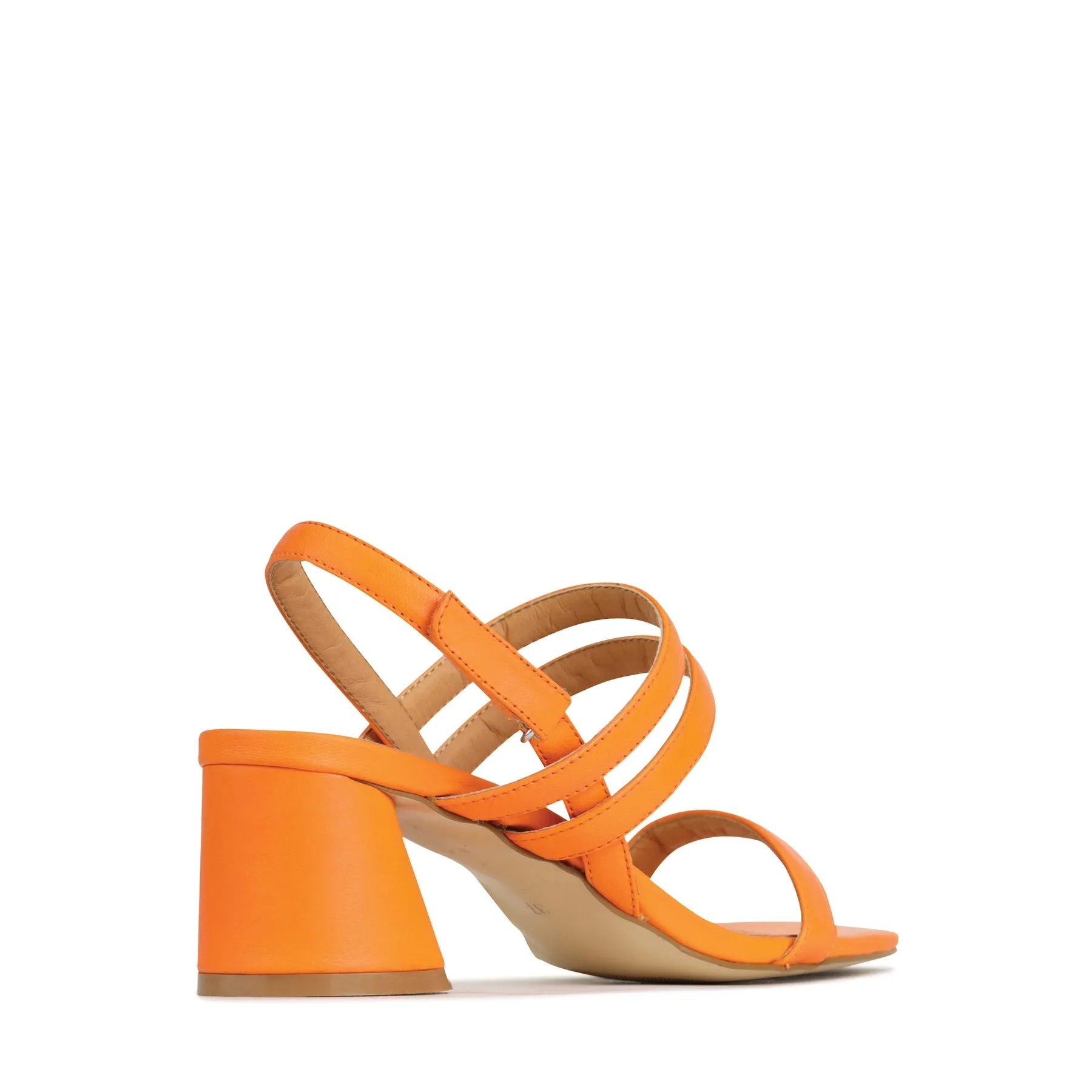 PETELLA LEATHER BLOCK HEEL SANDALS