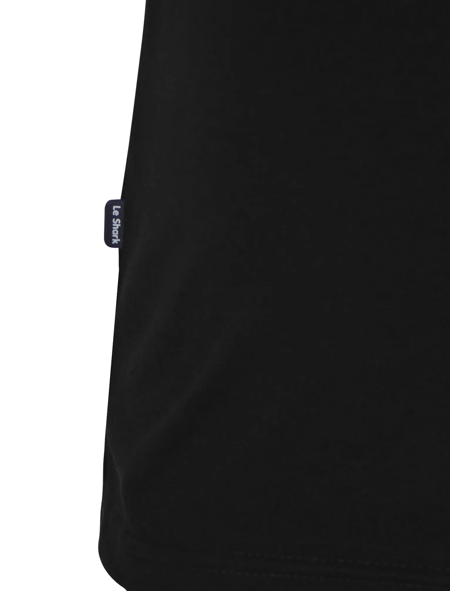 Petersham Contrast Trim Ringer T-Shirt in Black - Le Shark