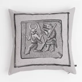 Pillow Cover 4, Torslunda Collection, Grey