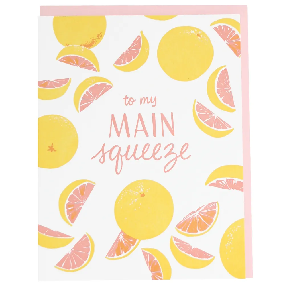 Pink Grapefruit Love Card