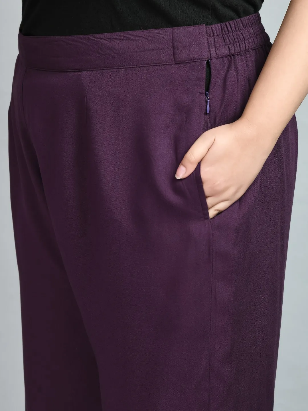 Plus Size Anchor Purple Co-ord Set