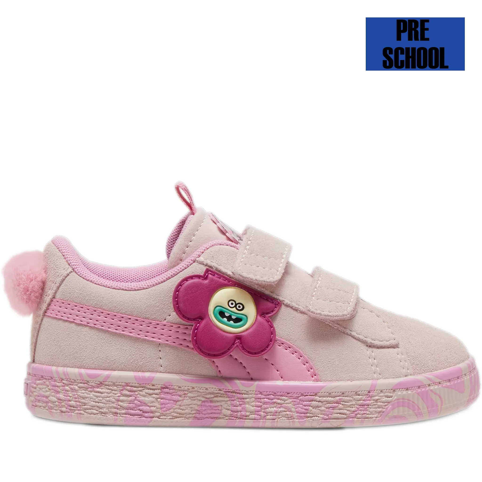 Pre School Puma X Trolls Suede Classic - Mauve Mist/ Mauved Out