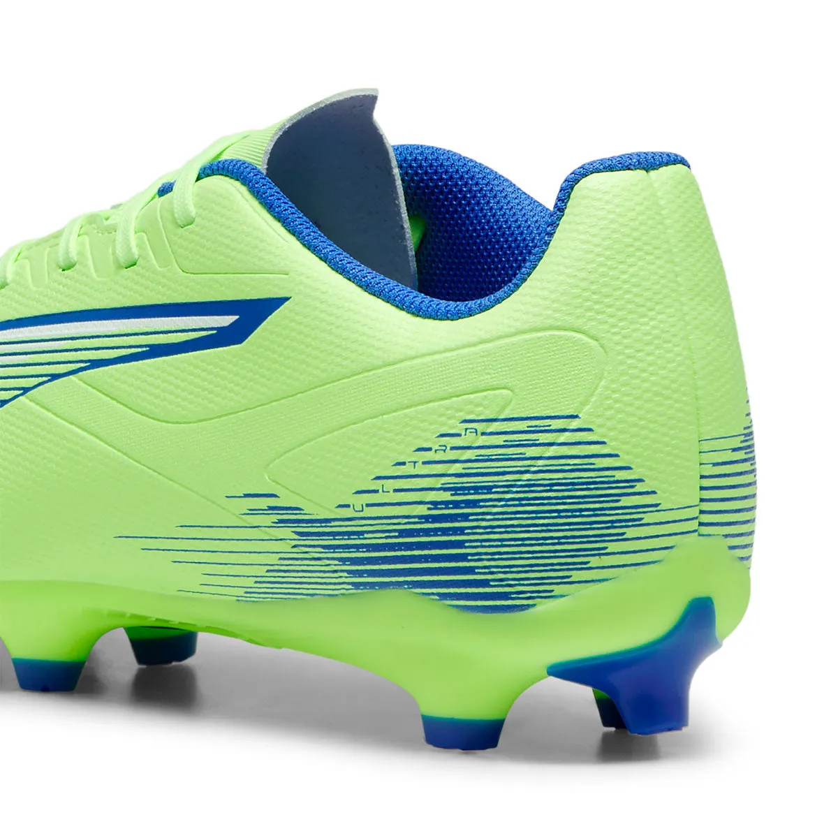 Puma Ultra 5 Play FG/AG Football Boots - Adult - Fizzy Apple/White/Blue