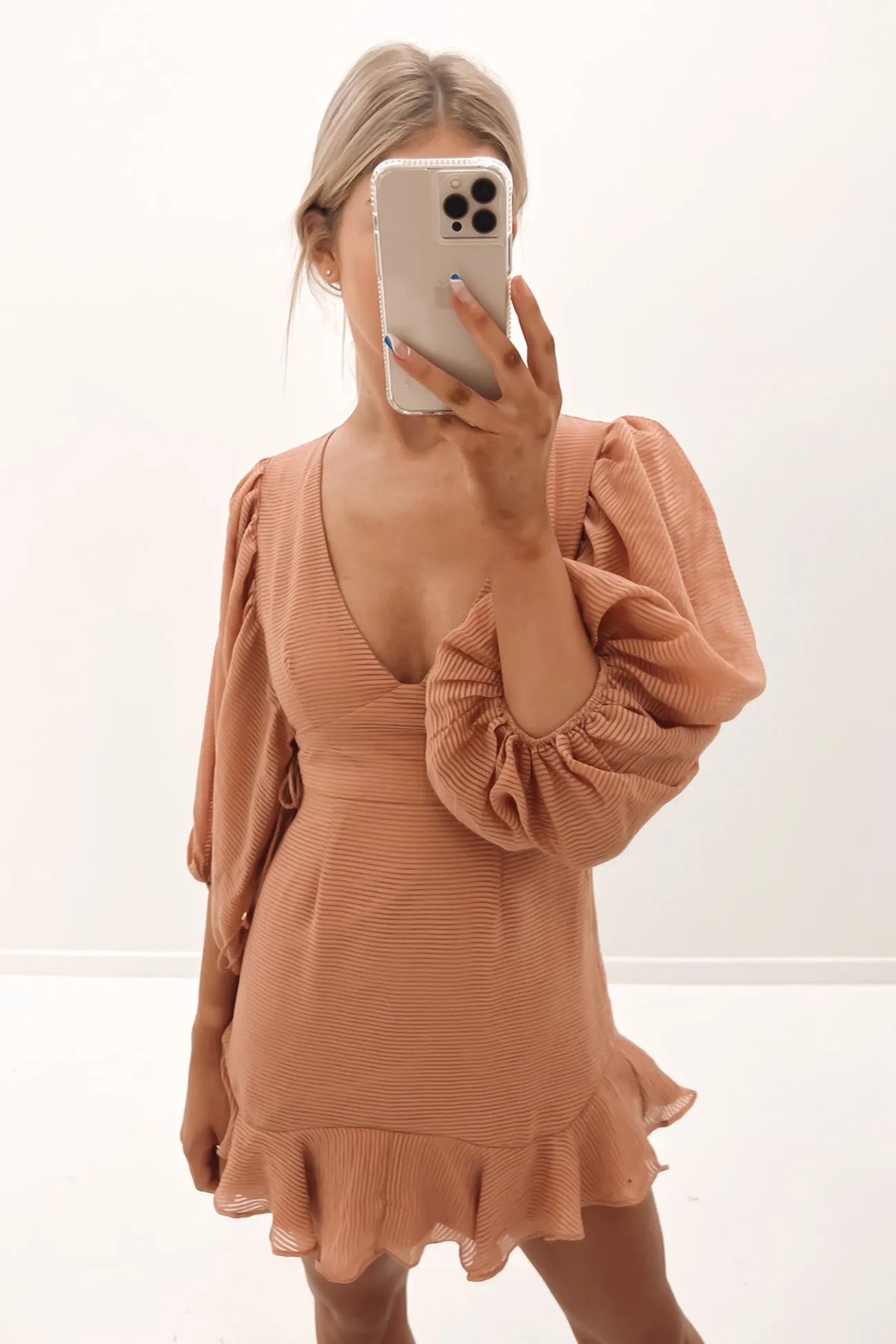 Rowan Mini Dress Peach