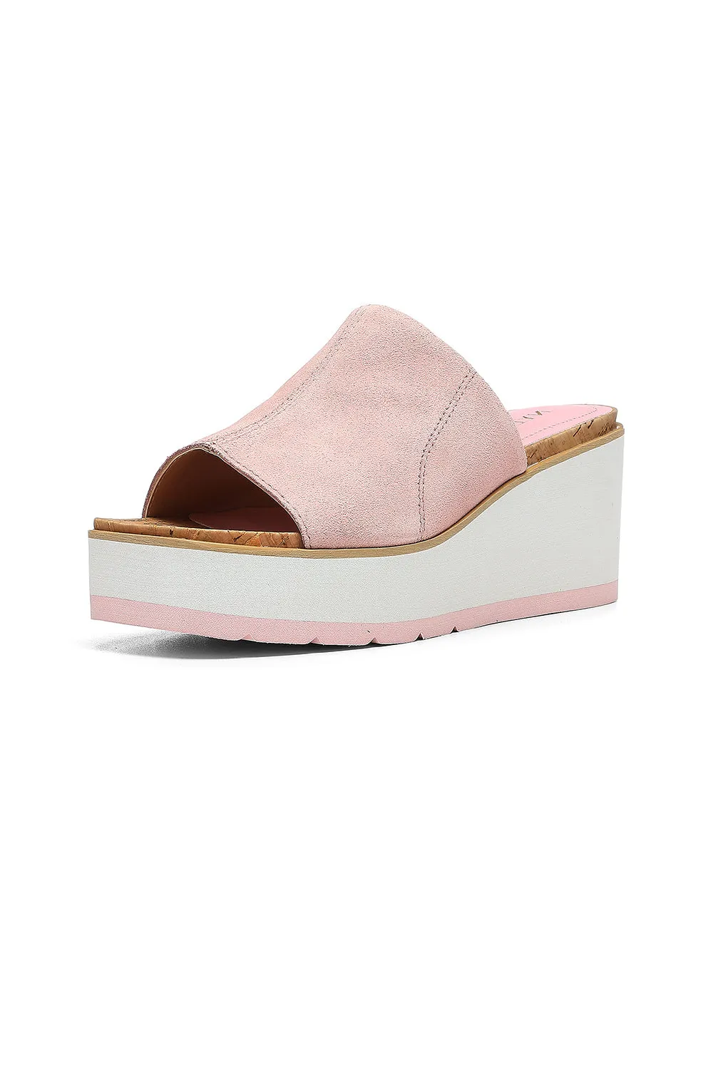 Rysa Wedge Sandals - Rose