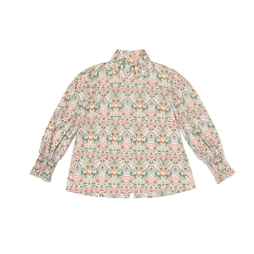 SAMPLE - Long Sleeve Mod Top - Fan Floral