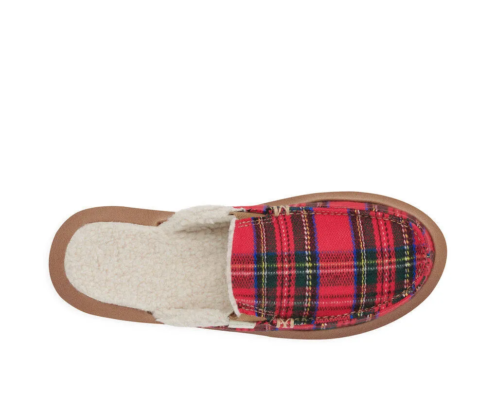 Sanuk Mens You Got My Back ST Plaid Chill Crimson