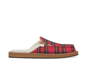 Sanuk Mens You Got My Back ST Plaid Chill Crimson