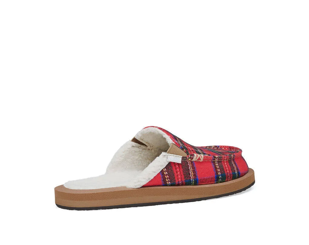 Sanuk Mens You Got My Back ST Plaid Chill Crimson